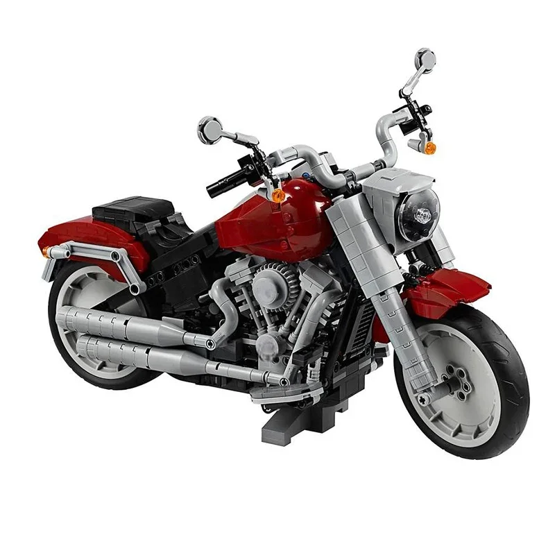 Lego Set Creator - 1023PCS Harleyes Fat Boy MOC DIY