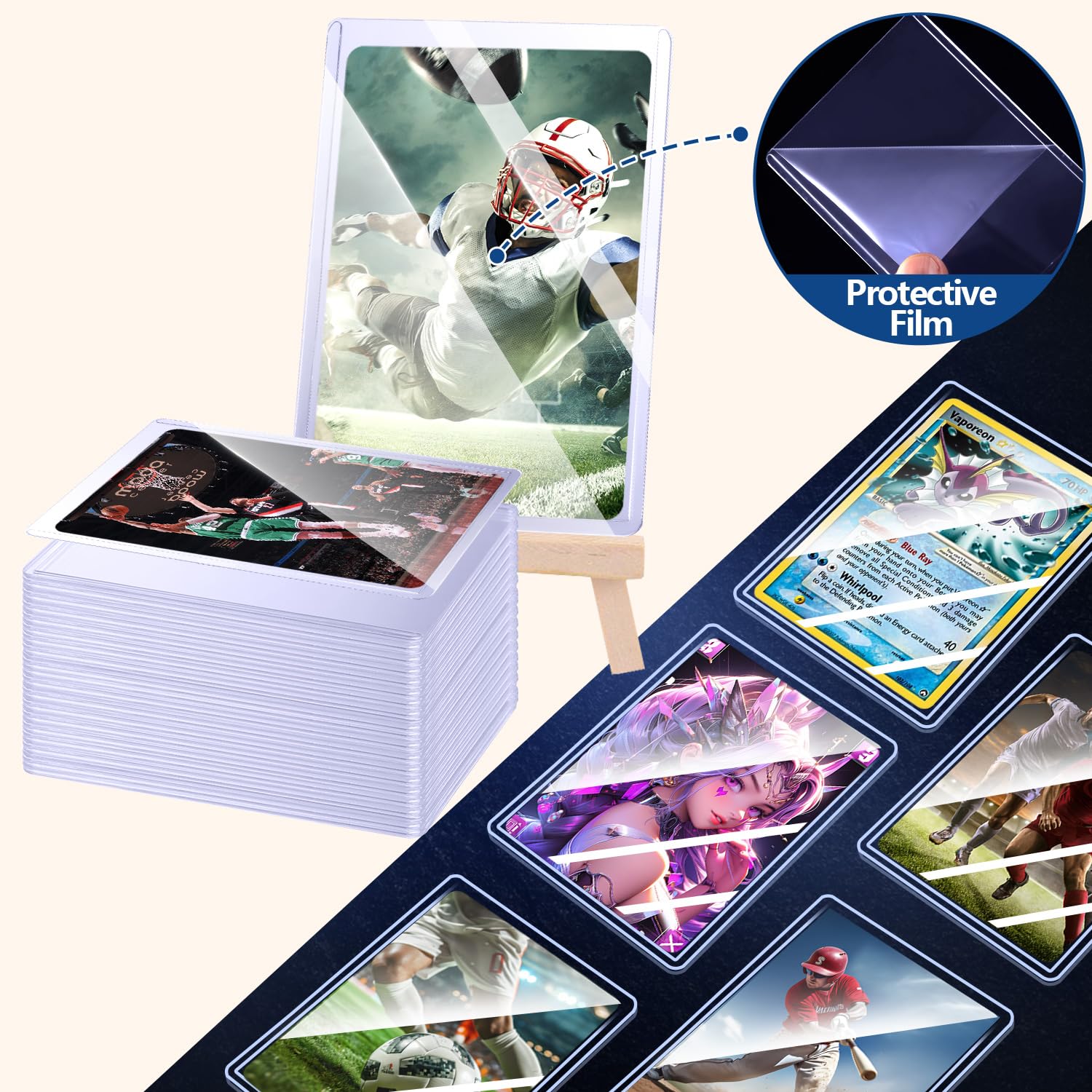 25-50 stuks harde kaarthoezen, - Card Penny Sleeve recensie en prijs