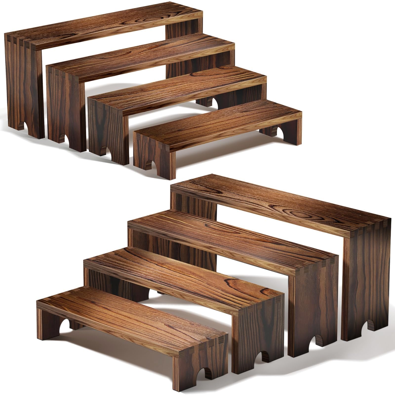 2-delige houten displaystandaa - Display Risers Set recensie en prijs